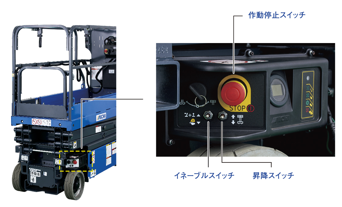 スカイタワー SV08E1NL ｜ 株式会社アイチコーポレーション 公式サイト －高所作業車、穴掘建柱車などの機械化車両で「作業環境創造」を実現する アイチコーポレーション－