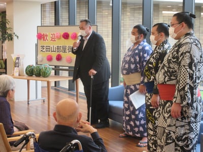 芝田山部屋来園